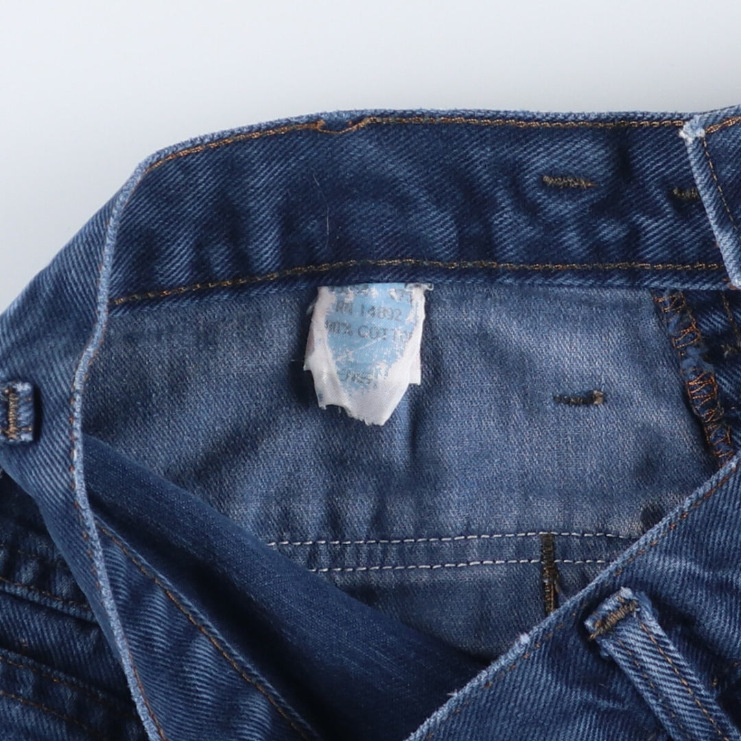 90'S Marithé François Girbaud denim shorts, half pants, jorts, men's w32 equivalent, vintage cotton blue type Vintage Second Hand
