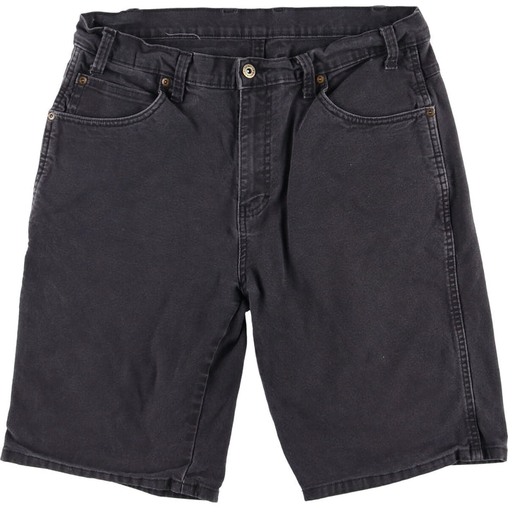 Dickies Duck Fabric Work Shorts, Half Pants, Men's, W34 equivalent cotton Charcoal Vintage Second Hand