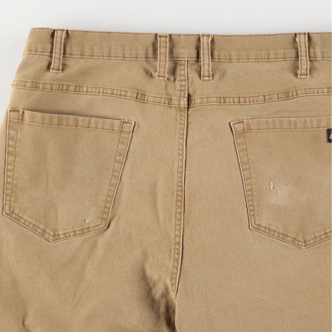 Dickies Men's Oversized Duck Work Shorts (Size W39) cotton beige type brown Vintage Second Hand