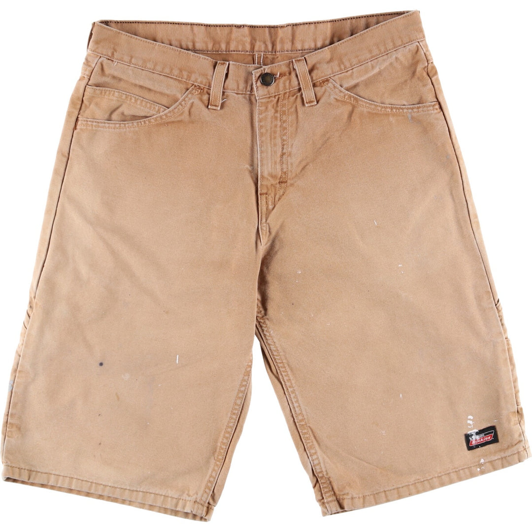 Dickies Painter Shorts, Men's, Size W34 (Duck Fabric) cotton Beige type Vintage Second Hand