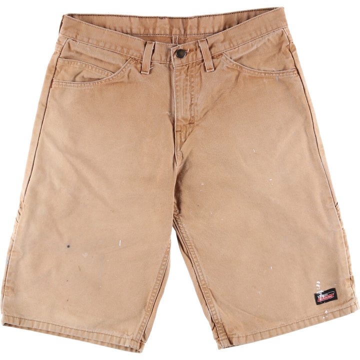 Dickies Painter Shorts, Men's, Size W34 (Duck Fabric) cotton Beige type Vintage Second Hand