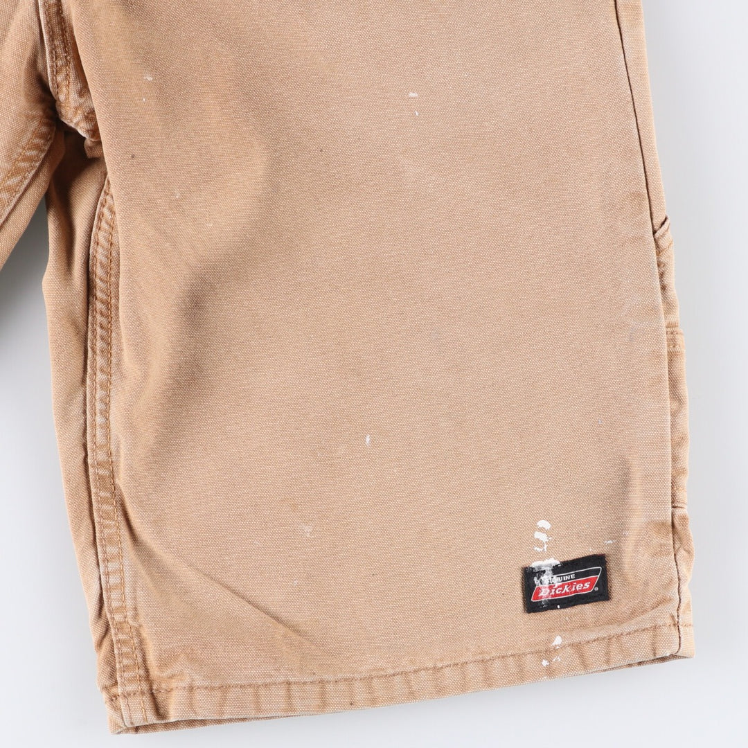 Dickies Painter Shorts, Men's, Size W34 (Duck Fabric) cotton Beige type Vintage Second Hand
