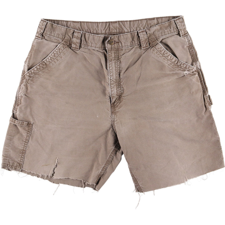 Carhartt Cut-off Duck Painter Shorts, Shorts, Men's, W37 cotton Khaki type Vintage Second Hand