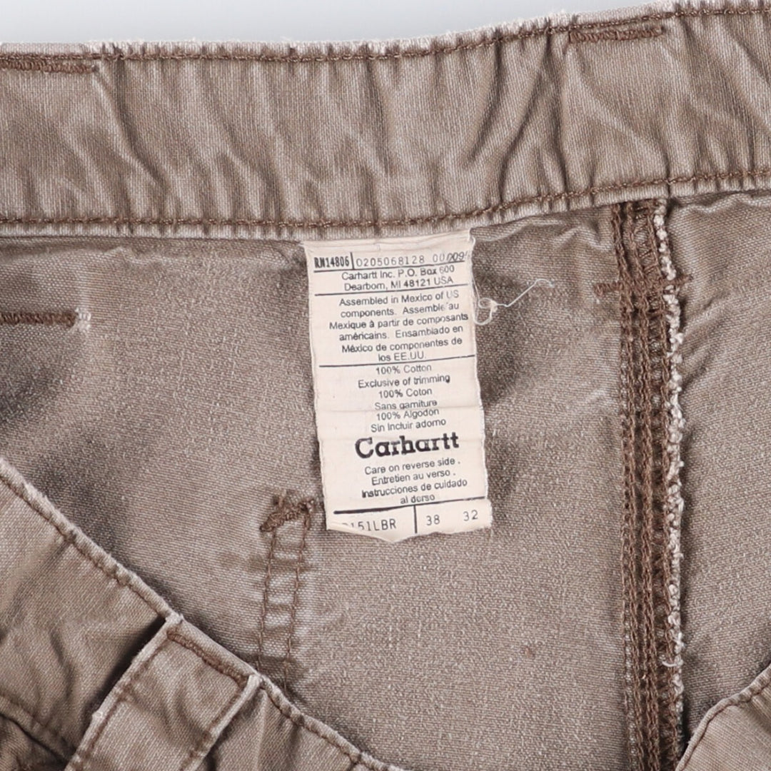Carhartt Cut-off Duck Painter Shorts, Shorts, Men's, W37 cotton Khaki type Vintage Second Hand