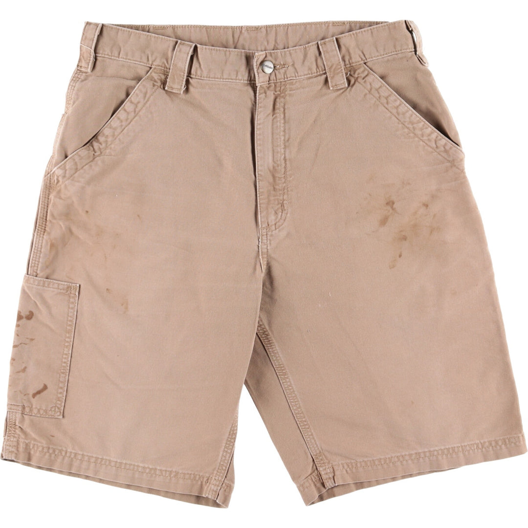 Carhartt Original Fit Duck Painter Shorts, Men's Size 34 cotton Beige type Vintage Second Hand