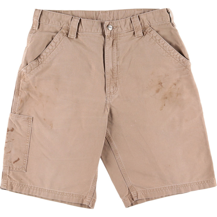 Carhartt Original Fit Duck Painter Shorts, Men's Size 34 cotton Beige type Vintage Second Hand