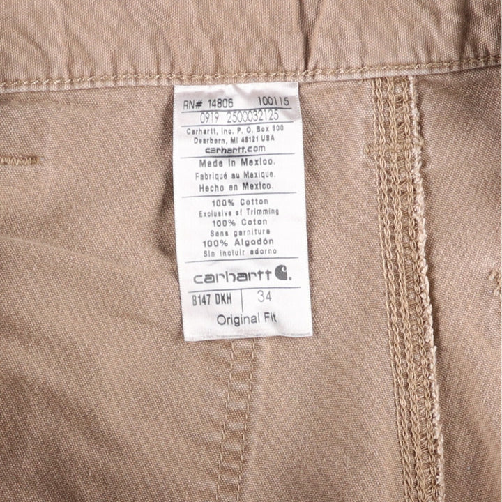 Carhartt Original Fit Duck Painter Shorts, Men's Size 34 cotton Beige type Vintage Second Hand