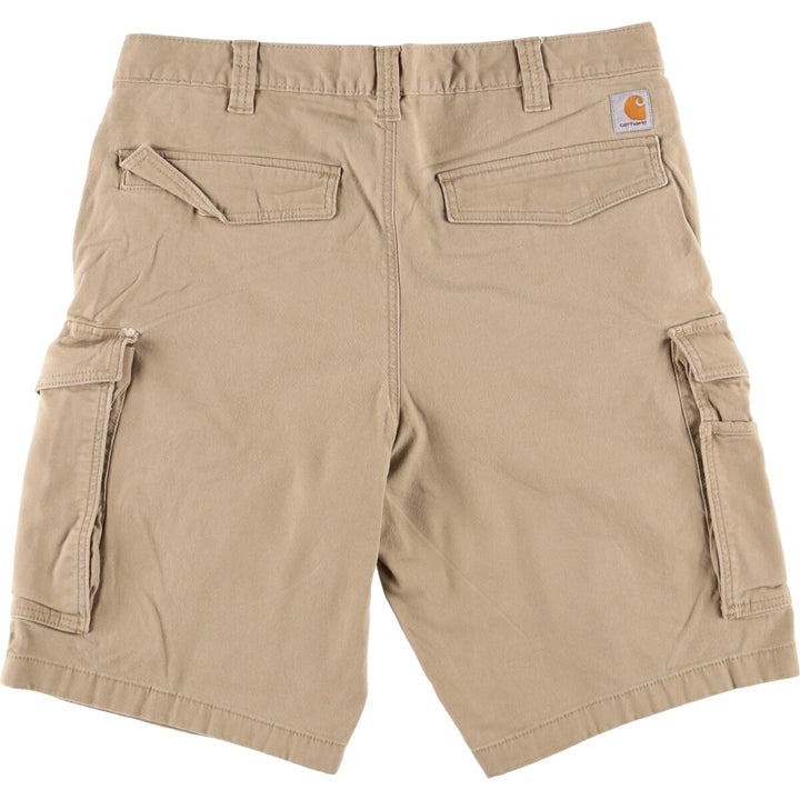 Carhartt Relaxed Fit Duck Cargo Shorts, Men's, W36 cotton Beige type Vintage Second Hand