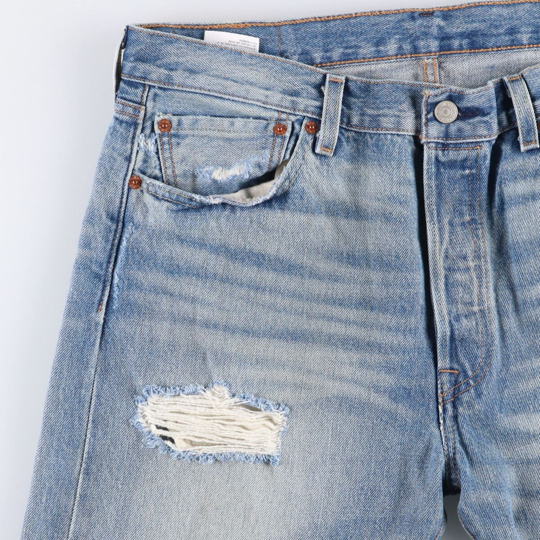 Levi's 501 straight denim pants for men, size W35 cotton blue type Vintage Second Hand
