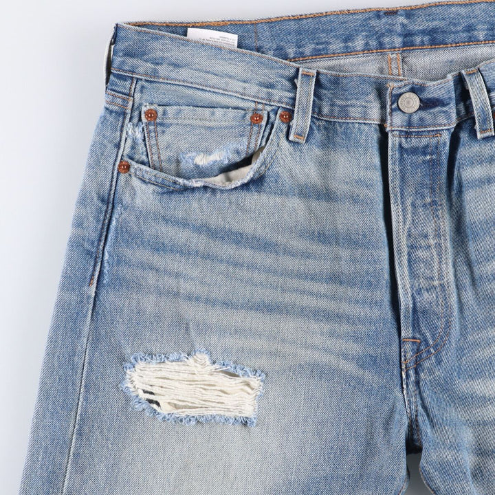 Levi's 501 straight denim pants for men, size W35 cotton blue type Vintage Second Hand