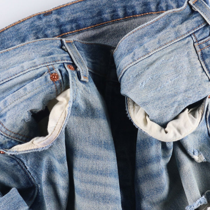 Levi's 501 straight denim pants for men, size W35 cotton blue type Vintage Second Hand