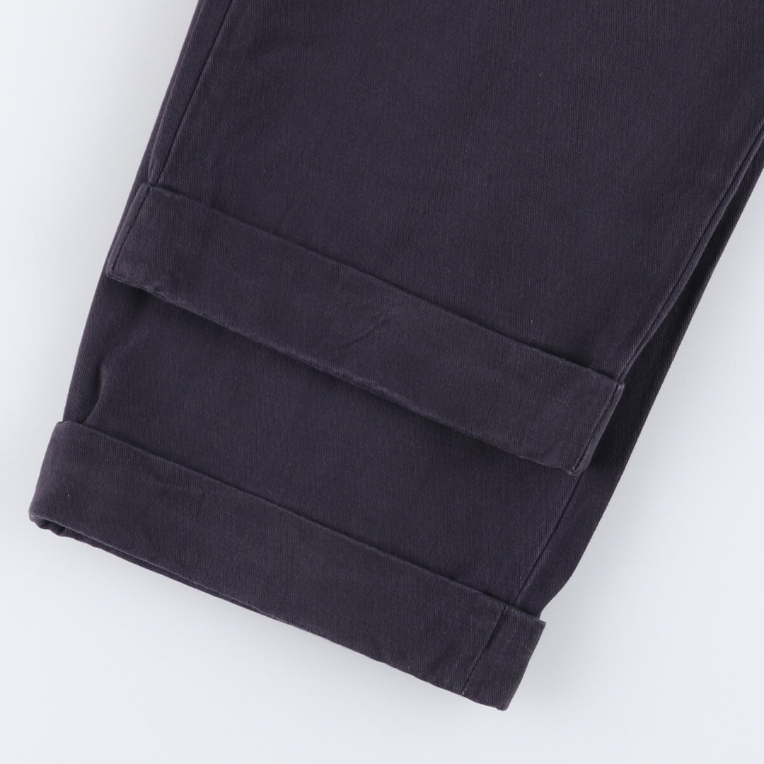 Brooks Brothers ELLIOT Two-Pleated Chino Pants, Men's, Size W34 cotton navy blue type Vintage Second Hand