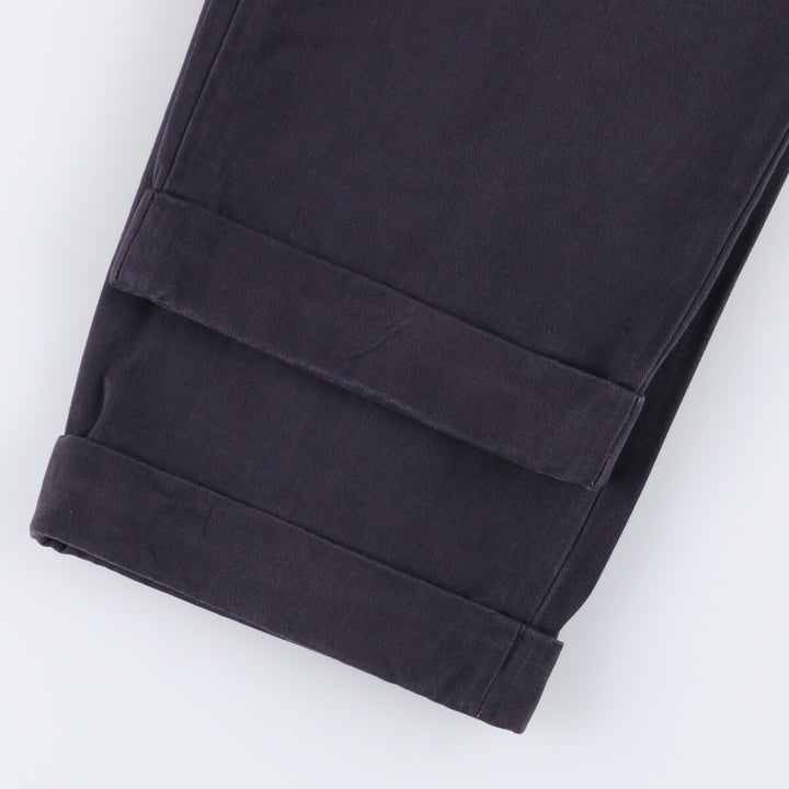 Brooks Brothers ELLIOT Two-Pleated Chino Pants, Men's, Size W34 cotton navy blue type Vintage Second Hand