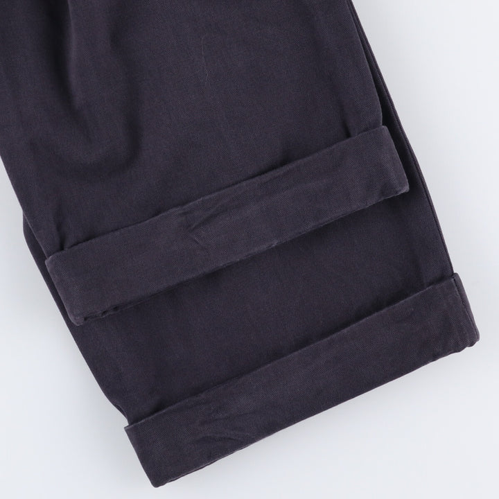 Brooks Brothers ELLIOT Two-Pleated Chino Pants, Men's, Size W34 cotton navy blue type Vintage Second Hand