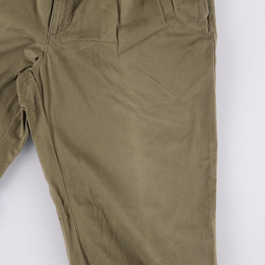 Ralph Lauren POLO RALPH LAUREN Two-pleat Chino Pants for Men, Size W32 cotton Khaki type brown Vintage Second Hand