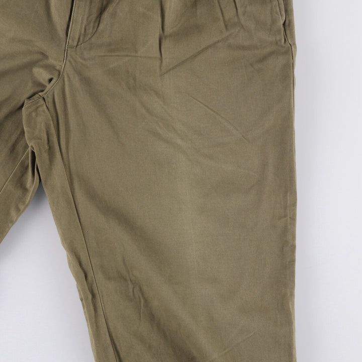 Ralph Lauren POLO RALPH LAUREN Two-pleat Chino Pants for Men, Size W32 cotton Khaki type brown Vintage Second Hand