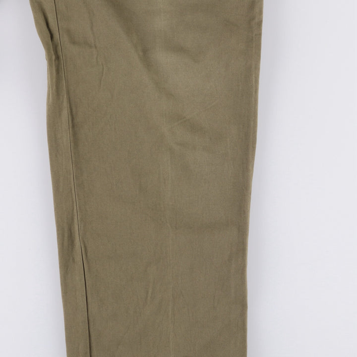 Ralph Lauren POLO RALPH LAUREN Two-pleat Chino Pants for Men, Size W32 cotton Khaki type brown Vintage Second Hand