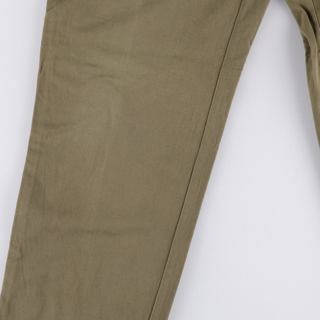 Ralph Lauren POLO RALPH LAUREN Two-pleat Chino Pants for Men, Size W32 cotton Khaki type brown Vintage Second Hand