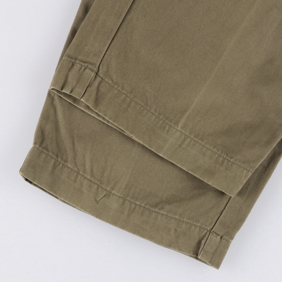 Ralph Lauren POLO RALPH LAUREN Two-pleat Chino Pants for Men, Size W32 cotton Khaki type brown Vintage Second Hand