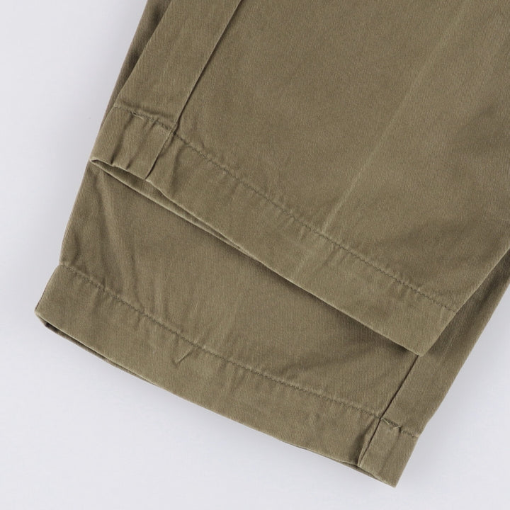 Ralph Lauren POLO RALPH LAUREN Two-pleat Chino Pants for Men, Size W32 cotton Khaki type brown Vintage Second Hand