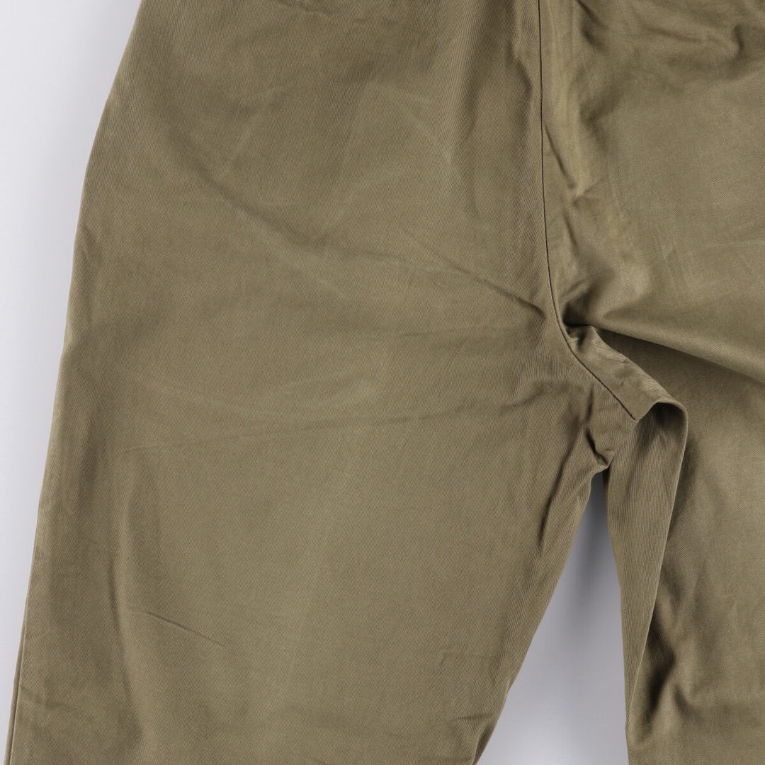 Ralph Lauren POLO RALPH LAUREN Two-pleat Chino Pants for Men, Size W32 cotton Khaki type brown Vintage Second Hand