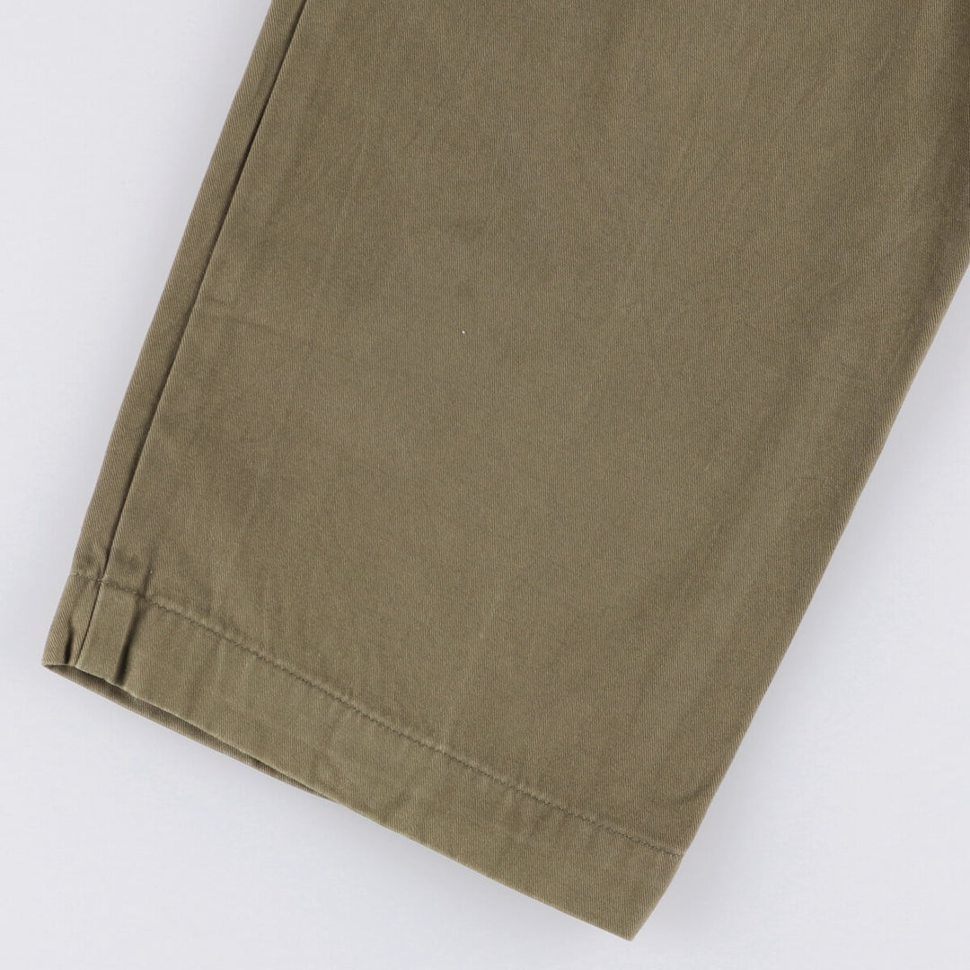 Ralph Lauren POLO RALPH LAUREN Two-pleat Chino Pants for Men, Size W32 cotton Khaki type brown Vintage Second Hand