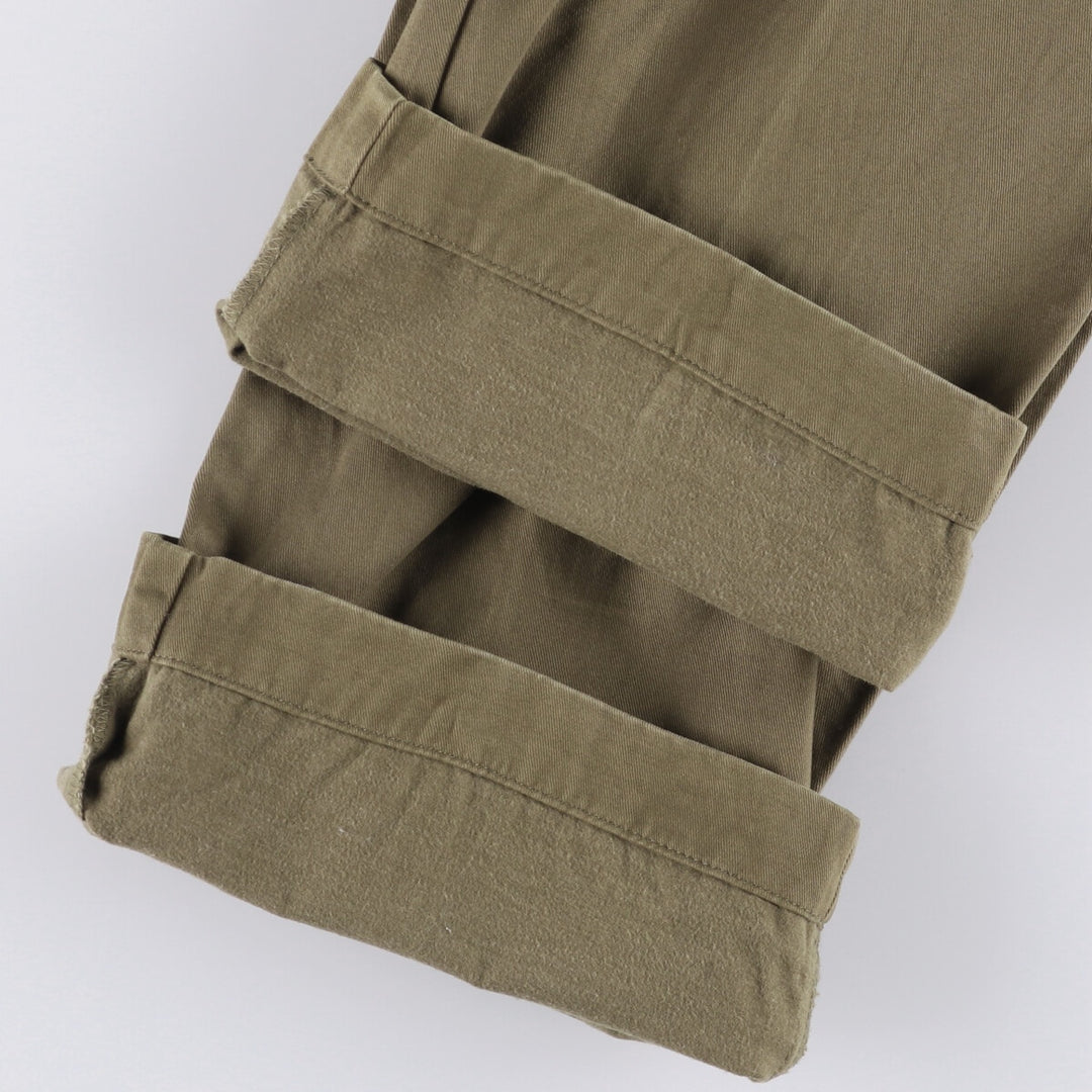 Ralph Lauren POLO RALPH LAUREN Two-pleat Chino Pants for Men, Size W32 cotton Khaki type brown Vintage Second Hand
