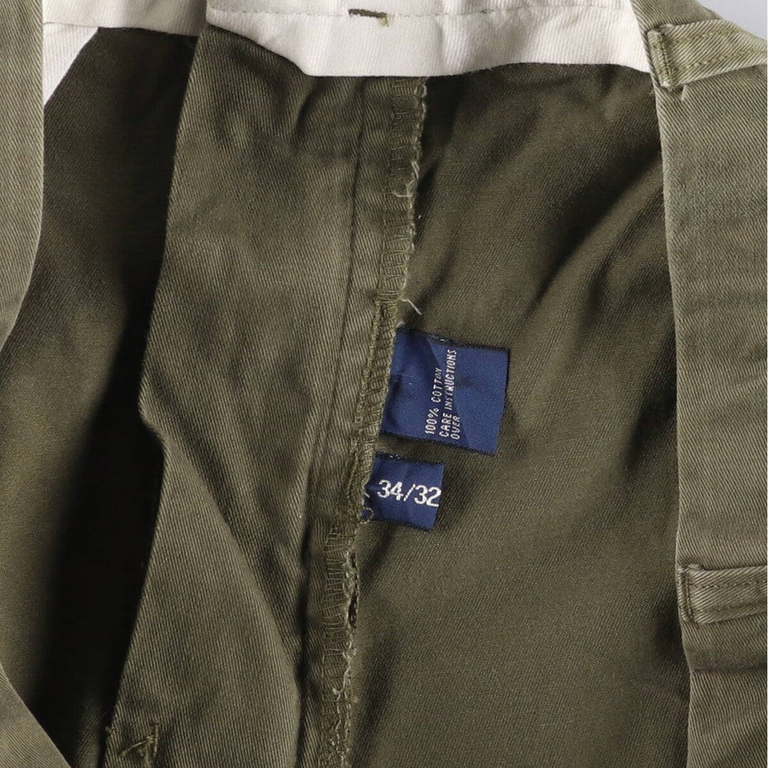 Ralph Lauren POLO by Ralph Lauren HAMMOND PANT, two-pleat chino pants, men's, W33 equivalent cotton Khaki type Vintage Second Hand