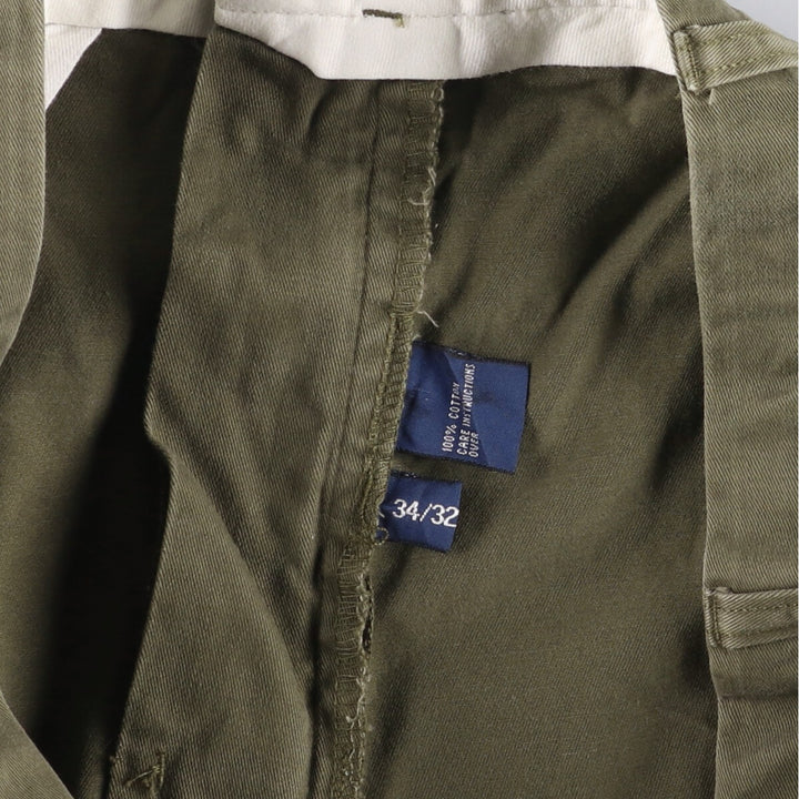 Ralph Lauren POLO by Ralph Lauren HAMMOND PANT, two-pleat chino pants, men's, W33 equivalent cotton Khaki type Vintage Second Hand