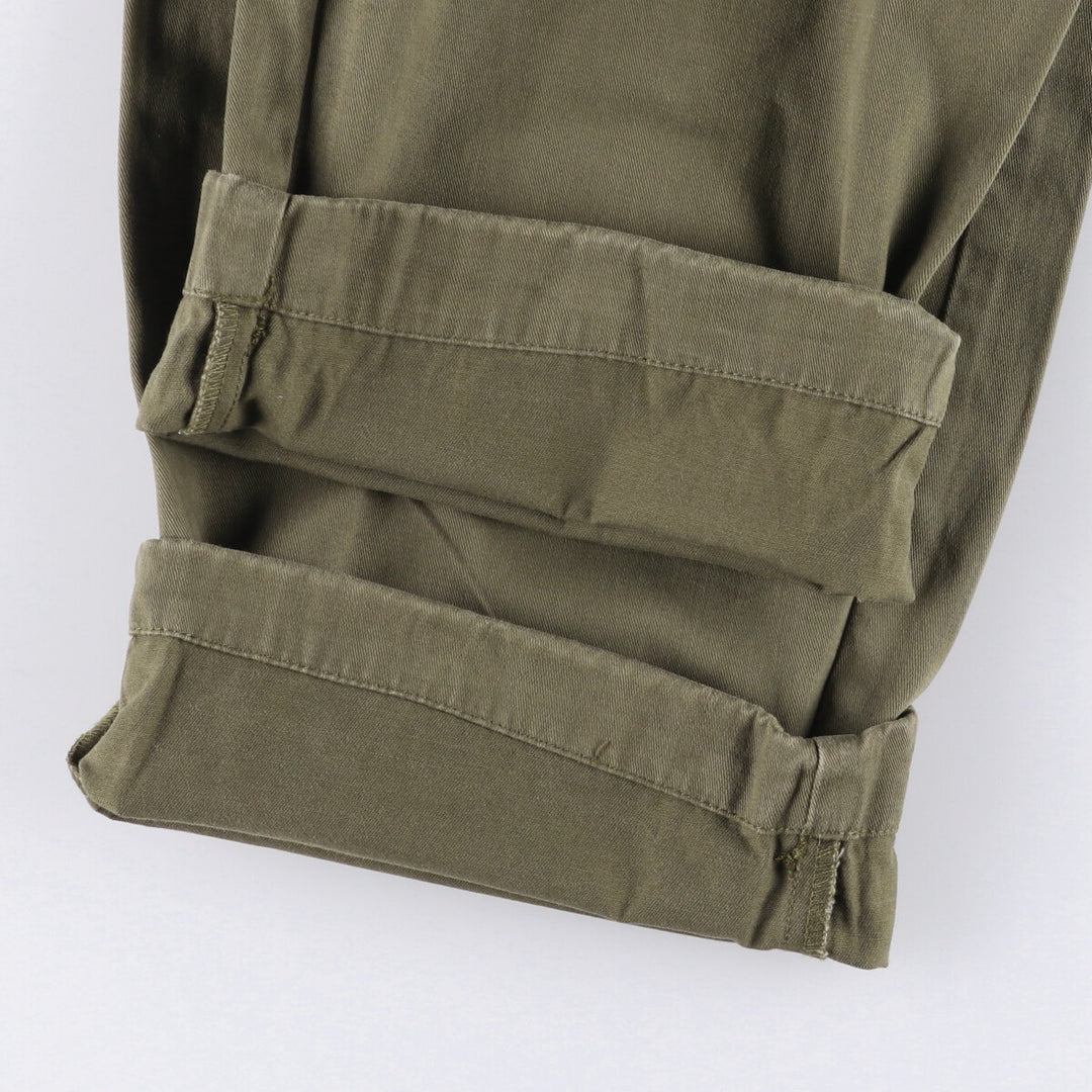 Ralph Lauren POLO by Ralph Lauren HAMMOND PANT, two-pleat chino pants, men's, W33 equivalent cotton Khaki type Vintage Second Hand