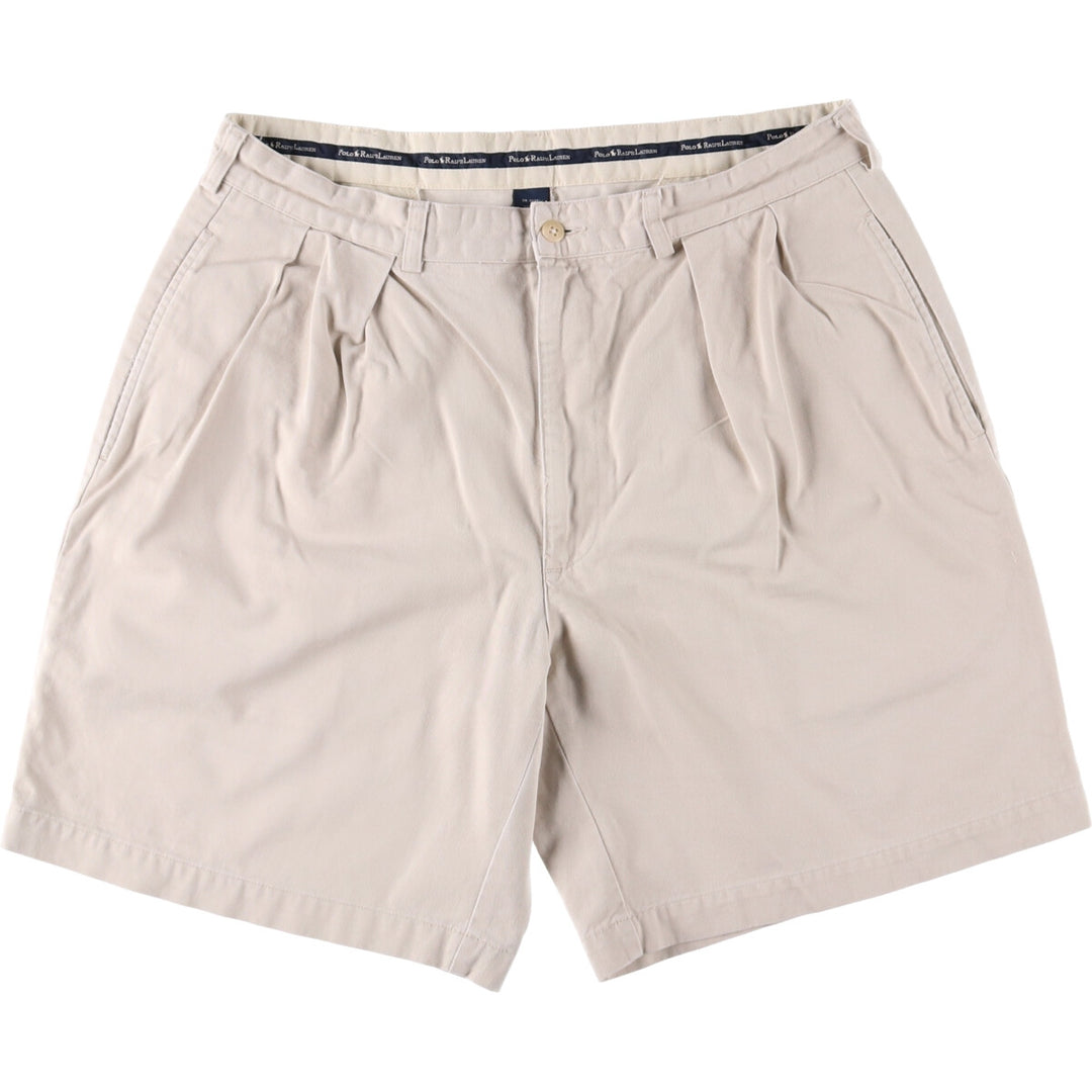 Ralph Lauren POLO RALPH LAUREN Chino Shorts Shorts Men's W34 equivalent cotton pale white type Vintage Second Hand