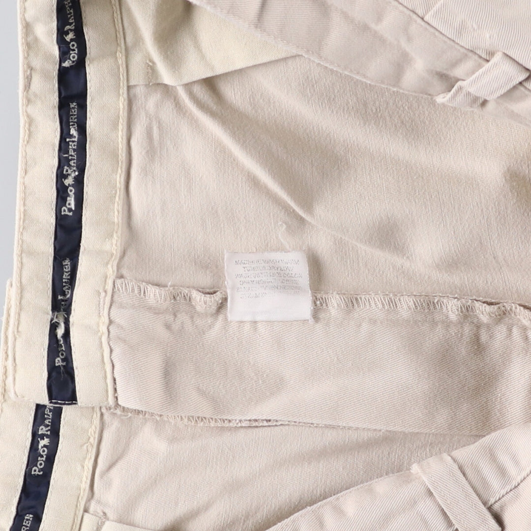 Ralph Lauren POLO RALPH LAUREN Chino Shorts Shorts Men's W34 equivalent cotton pale white type Vintage Second Hand