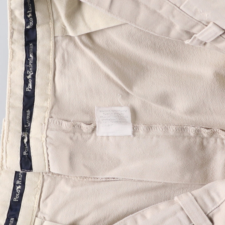 Ralph Lauren POLO RALPH LAUREN Chino Shorts Shorts Men's W34 equivalent cotton pale white type Vintage Second Hand