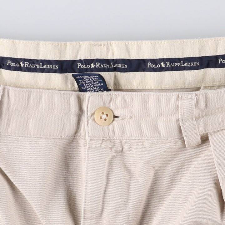 Ralph Lauren POLO RALPH LAUREN Chino Shorts Shorts Men's W34 equivalent cotton pale white type Vintage Second Hand