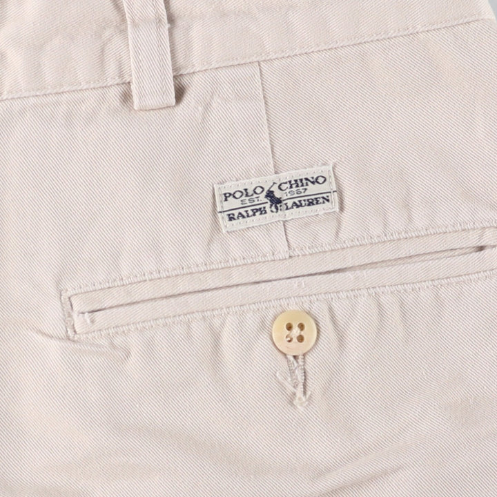 Ralph Lauren POLO RALPH LAUREN Chino Shorts Shorts Men's W34 equivalent cotton pale white type Vintage Second Hand
