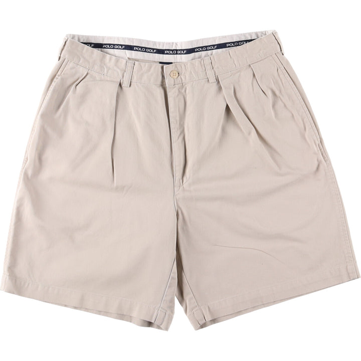 Ralph Lauren POLO GOLF Polo Golf Chino Shorts Short Pants Men's W34 cotton pale white type Vintage Second Hand