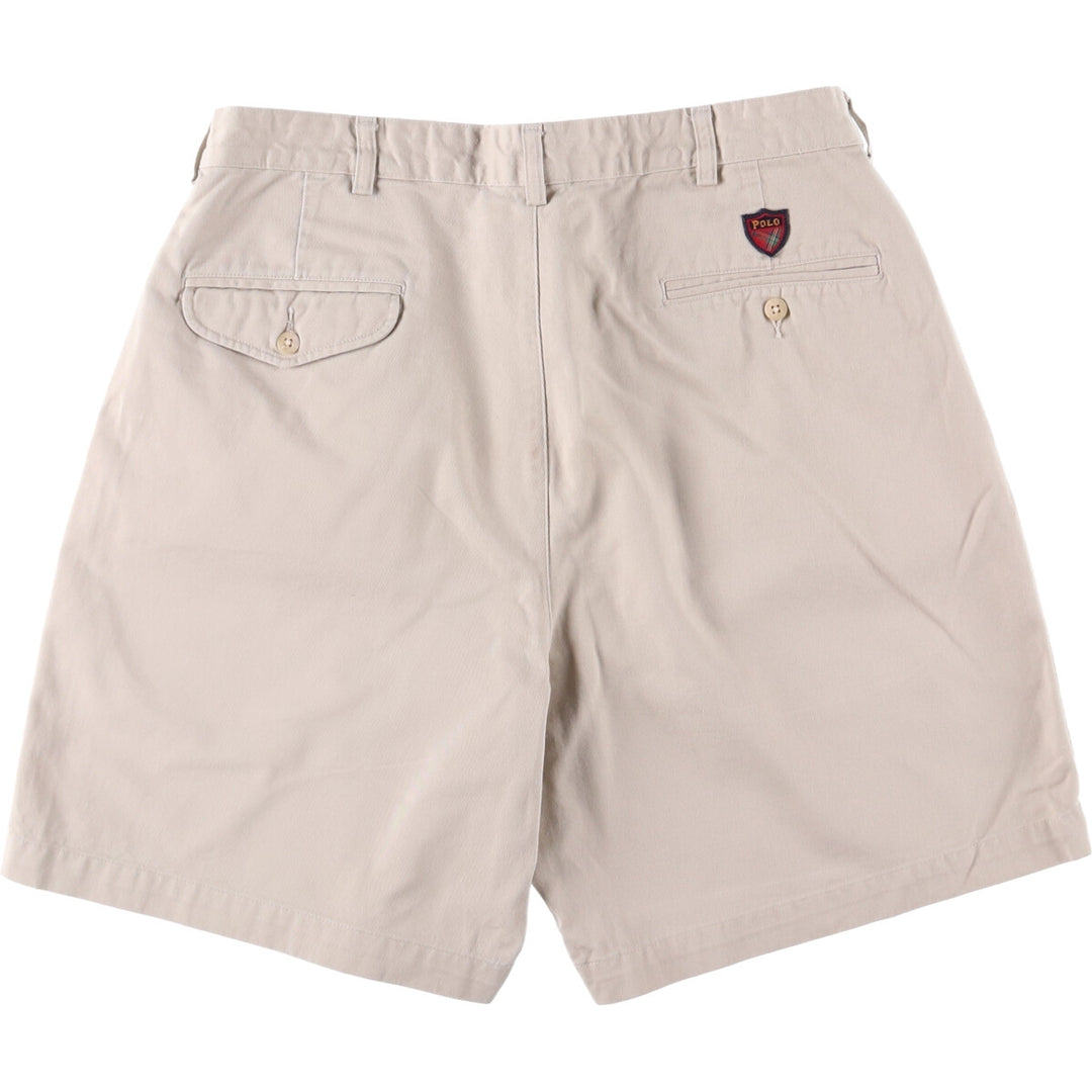 Ralph Lauren POLO GOLF Polo Golf Chino Shorts Short Pants Men's W34 cotton pale white type Vintage Second Hand