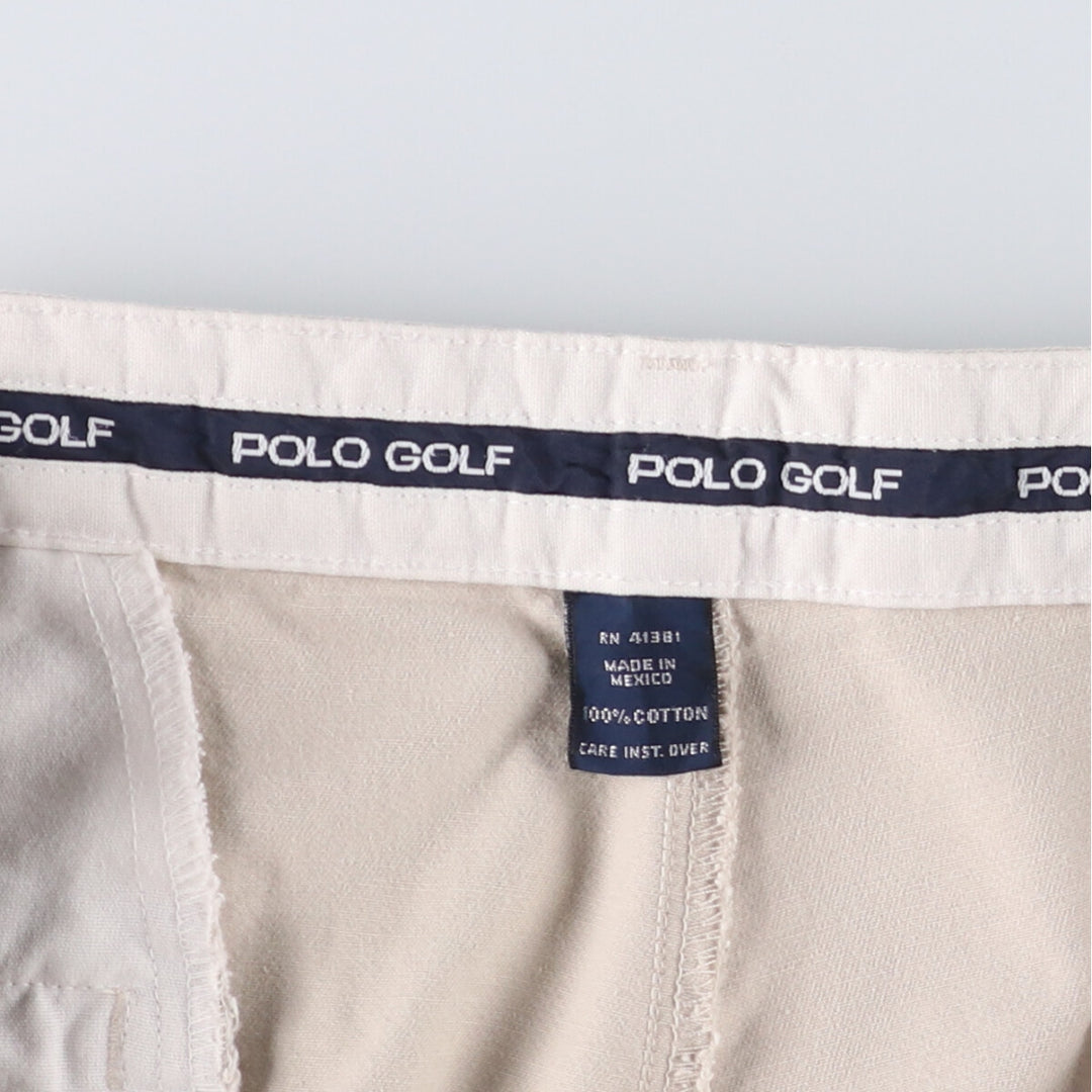 Ralph Lauren POLO GOLF Polo Golf Chino Shorts Short Pants Men's W34 cotton pale white type Vintage Second Hand