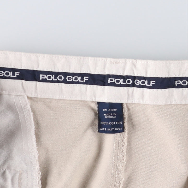 Ralph Lauren POLO GOLF Polo Golf Chino Shorts Short Pants Men's W34 cotton pale white type Vintage Second Hand