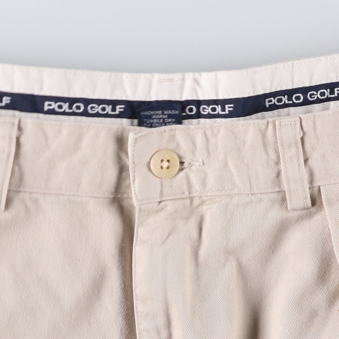 Ralph Lauren POLO GOLF Polo Golf Chino Shorts Short Pants Men's W34 cotton pale white type Vintage Second Hand