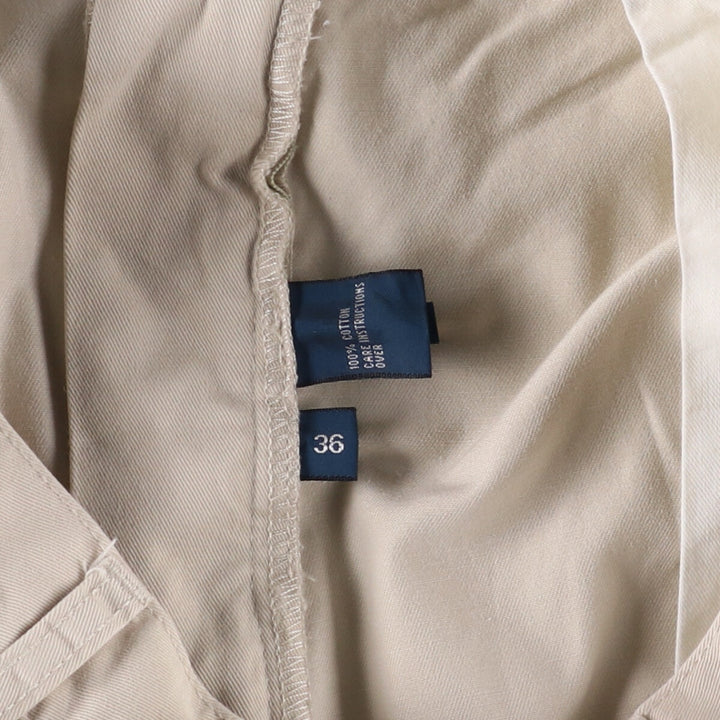 Ralph Lauren POLO by Ralph Lauren TYLER SHORT Chino shorts Short pants Men's W35 equivalent cotton pale white type Vintage Second Hand