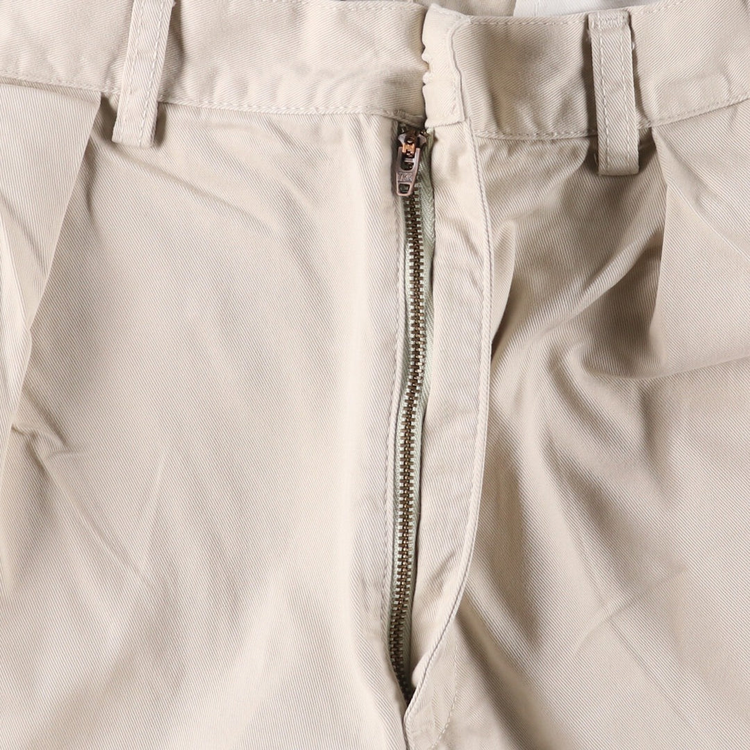 Ralph Lauren POLO by Ralph Lauren TYLER SHORT Chino shorts Short pants Men's W35 equivalent cotton pale white type Vintage Second Hand