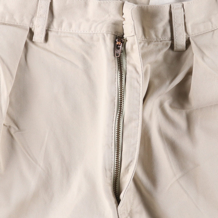 Ralph Lauren POLO by Ralph Lauren TYLER SHORT Chino shorts Short pants Men's W35 equivalent cotton pale white type Vintage Second Hand