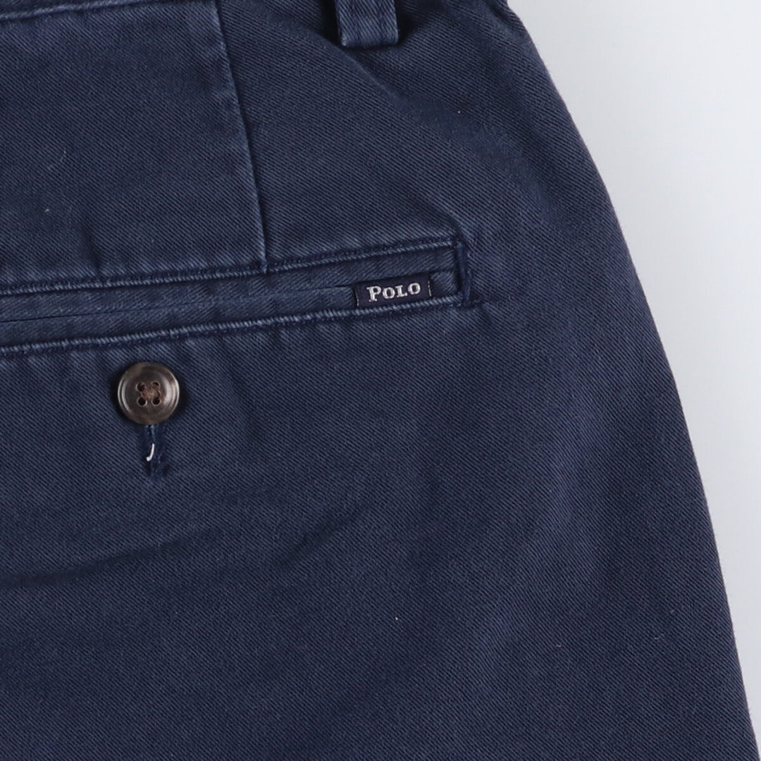 Ralph Lauren POLO RALPH LAUREN Chino Shorts Shorts Men's W35 equivalent cotton navy blue type Vintage Second Hand