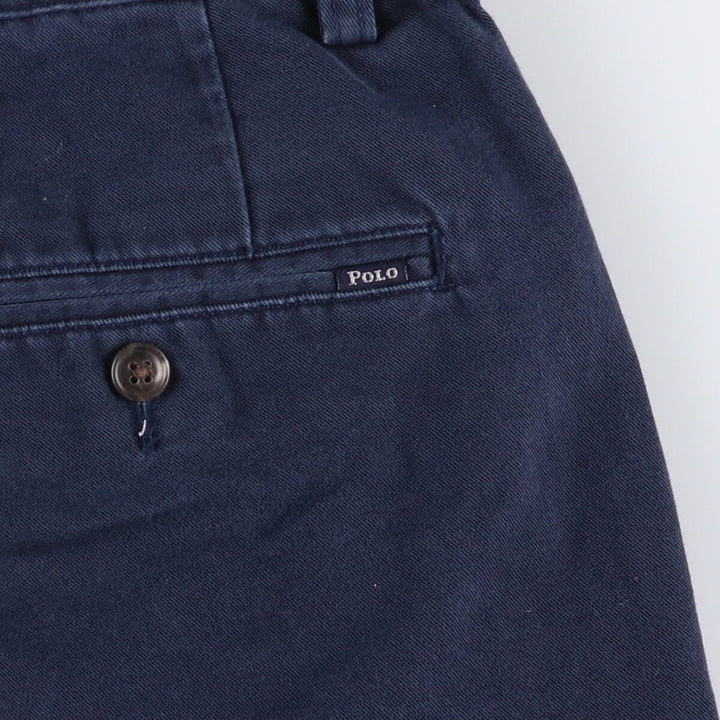 Ralph Lauren POLO RALPH LAUREN Chino Shorts Shorts Men's W35 equivalent cotton navy blue type Vintage Second Hand