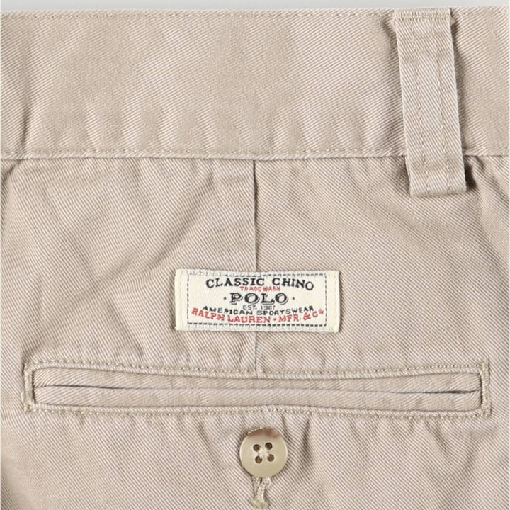 Ralph Lauren POLO by Ralph Lauren PHILIP SHORT Chino Shorts, Men's Size W31 cotton Beige type Vintage Second Hand