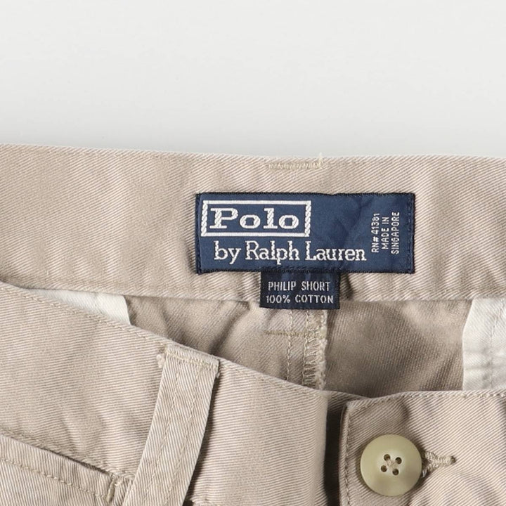 Ralph Lauren POLO by Ralph Lauren PHILIP SHORT Chino Shorts, Men's Size W31 cotton Beige type Vintage Second Hand