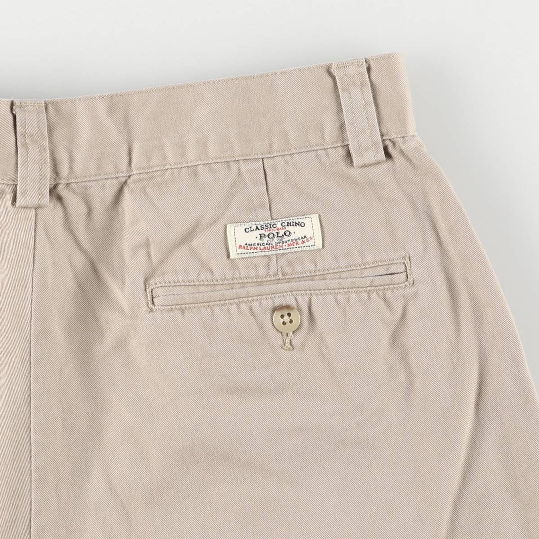 Ralph Lauren POLO by Ralph Lauren PHILIP SHORT Chino Shorts, Men's Size W31 cotton Beige type Vintage Second Hand
