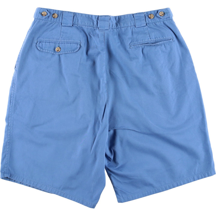 Lacoste Chino Shorts, Short Pants, Men's, W35 equivalent cotton Blue type light blue Vintage Second Hand