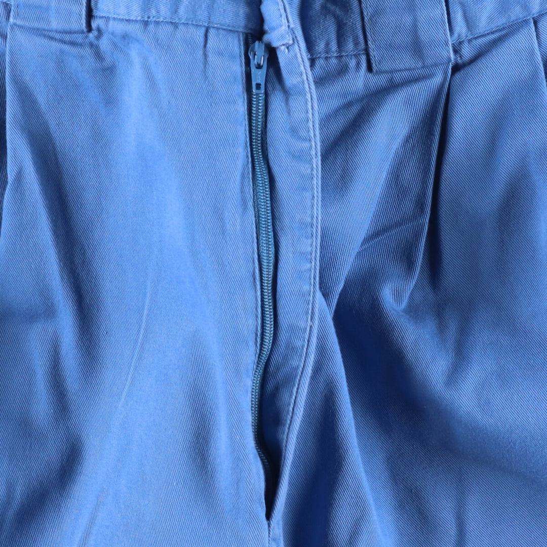 Lacoste Chino Shorts, Short Pants, Men's, W35 equivalent cotton Blue type light blue Vintage Second Hand